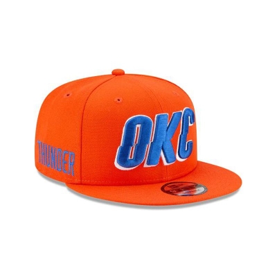 Oklahoma City Thunder Gorra | New Era NBA Statement Edition 9fifty Snapback Cap Mexico - Naranjas